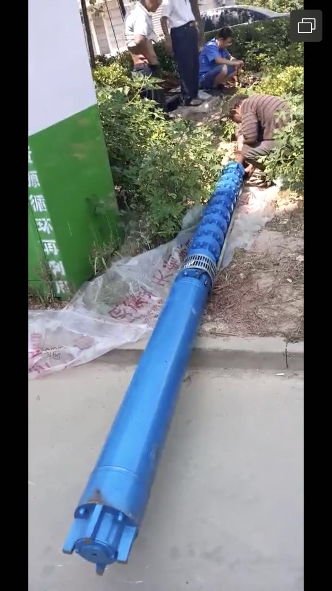 高扬程深井泵北京客户反馈安装图片第1张-潜水电机-潜水电泵-高压潜水电机-天津潜成泵业